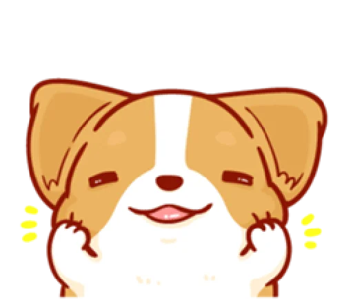 😄 Стикер «corgi in-love» для Telegram