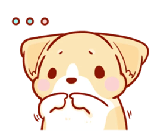 🥺 Стикер «corgi in-love» для Telegram