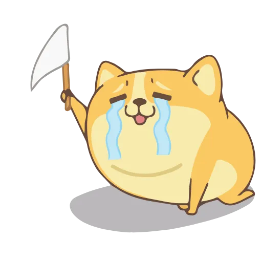 😭 Стикер «CORGI DOG» для Telegram