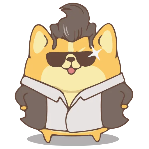 😎 Стикер «CORGI DOG» для Telegram