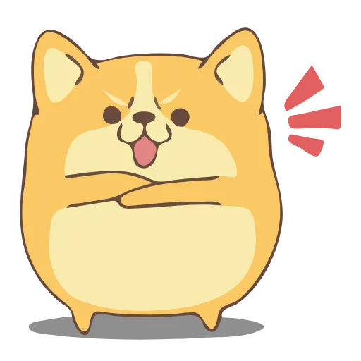 😠 Стикер «CORGI DOG» для Telegram