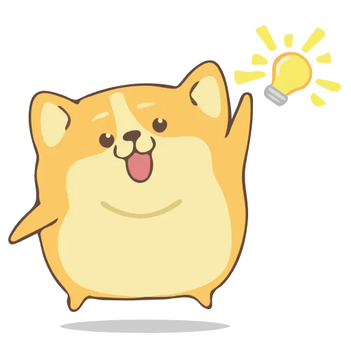 😋 Стикер «CORGI DOG» для Telegram