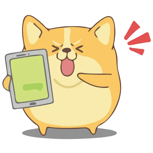 🤣 Стикер «CORGI DOG» для Telegram