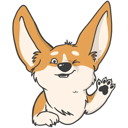 😉 Стикер «CorgiK» для Telegram