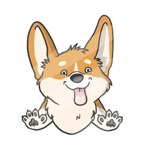 😘 Стикер «CorgiK» для Telegram