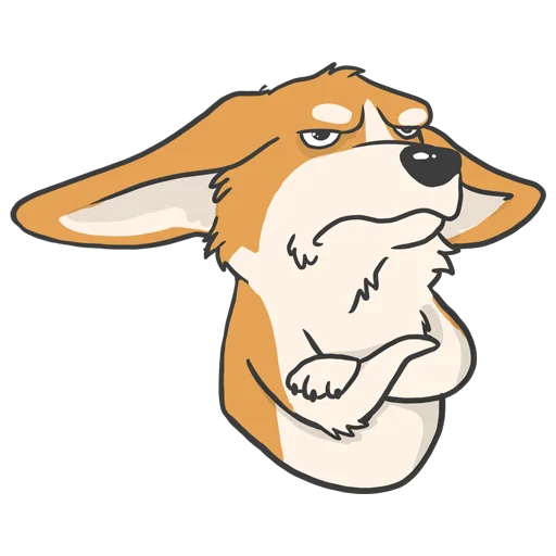 😠 Стикер «CorgiK» для Telegram