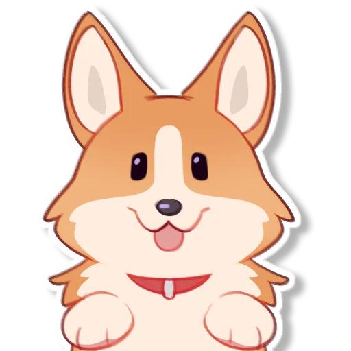 🐕 Стикер «Corki» для Telegram