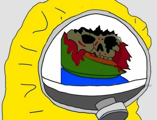 ☠ Стикер «Corona Pepe» для Telegram