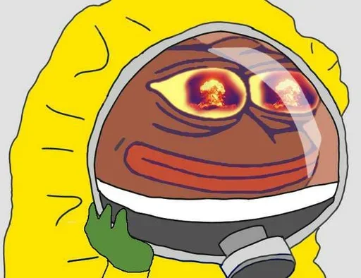 👺 Стикер «Corona Pepe» для Telegram