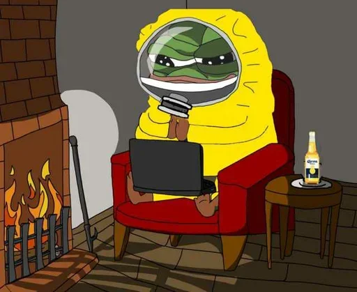 🧑‍💻 Стикер «Corona Pepe» для Telegram