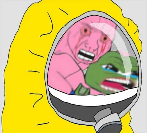 😰 Стикер «Corona Pepe» для Telegram
