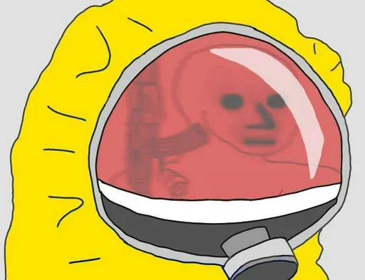 😡 Стикер «Corona Pepe» для Telegram