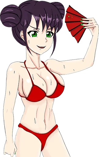🥵 Стикер «Corona-chan ?» для Telegram