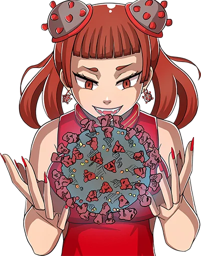 🦠 Стикер «Corona-chan ?» для Telegram