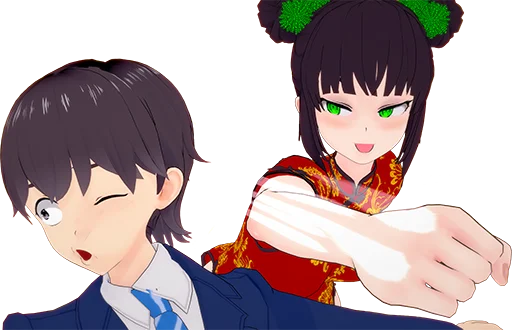 👊 Стикер «Corona-chan ?» для Telegram