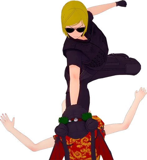 👊 Стикер «Corona-chan ?» для Telegram