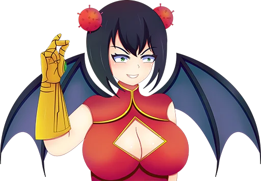 😈 Стикер «Corona-chan ?» для Telegram