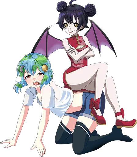 🌐 Стикер «Corona-chan ?» для Telegram