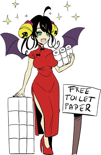 🆓 Стикер «Corona-chan ?» для Telegram