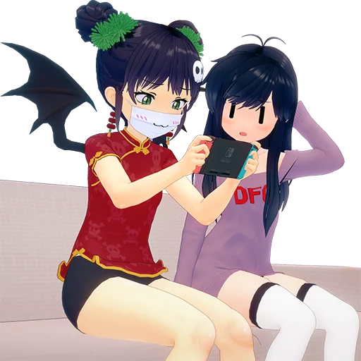 🎮 Стикер «Corona-chan ?» для Telegram