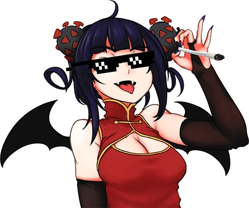 😎 Стикер «Corona-chan ?» для Telegram