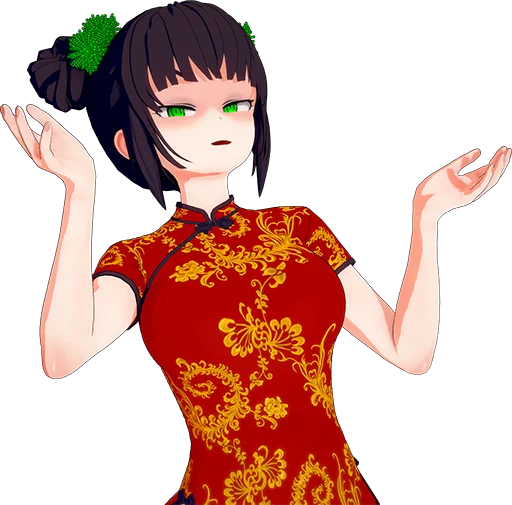 🤷‍♀️ Стикер «Corona-chan ?» для Telegram