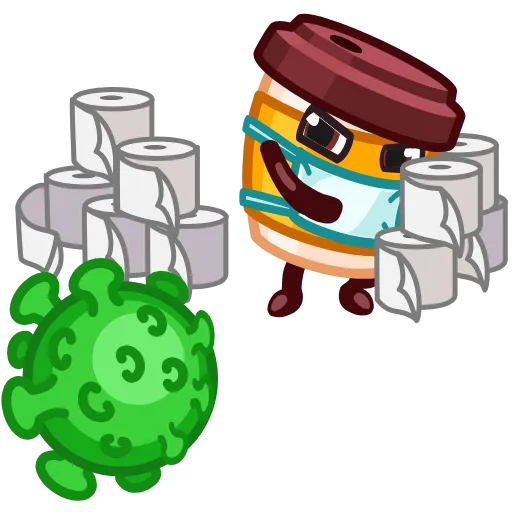 🦠 Стикер «Corona» для Telegram