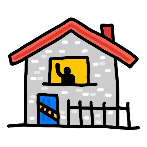 🏡 Стикер «Corona» для Telegram