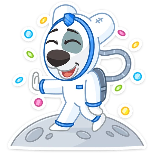 🥳 Стикер «Космическая безопасность» для Telegram