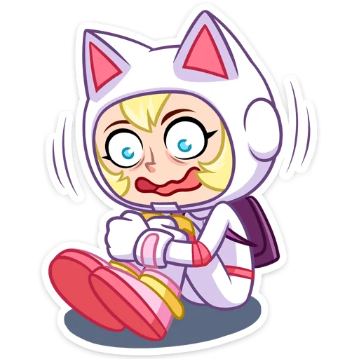 😔 Стикер «Котики просто космос&;» для Telegram