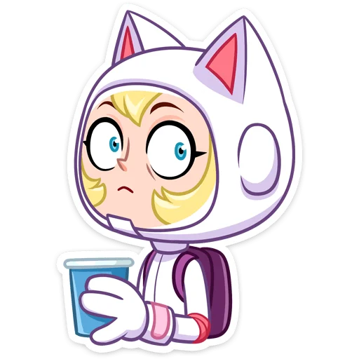 😳 Стикер «Котики просто космос&;» для Telegram