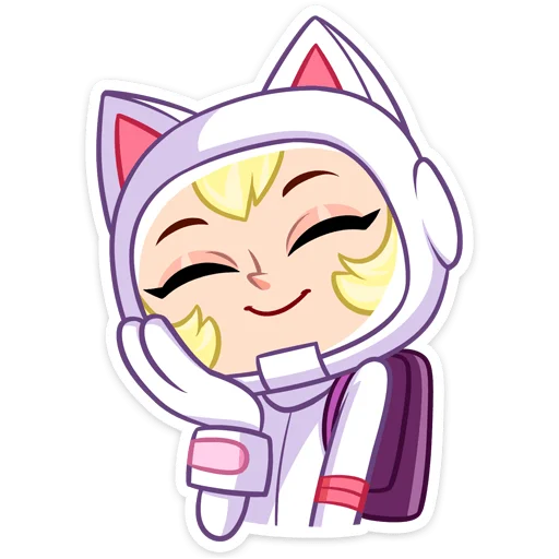 😔 Стикер «Котики просто космос&;» для Telegram