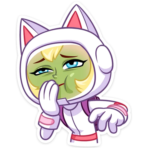 😔 Стикер «Котики просто космос&;» для Telegram