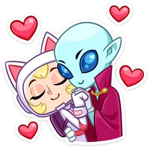 😔 Стикер «Котики просто космос&;» для Telegram