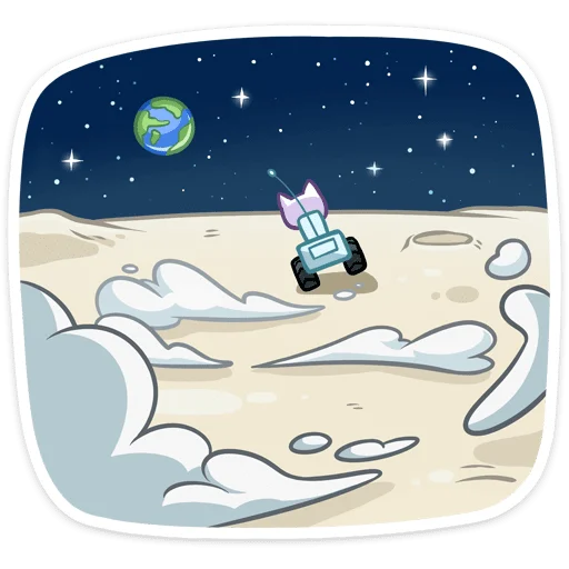 😔 Стикер «Котики просто космос&;» для Telegram