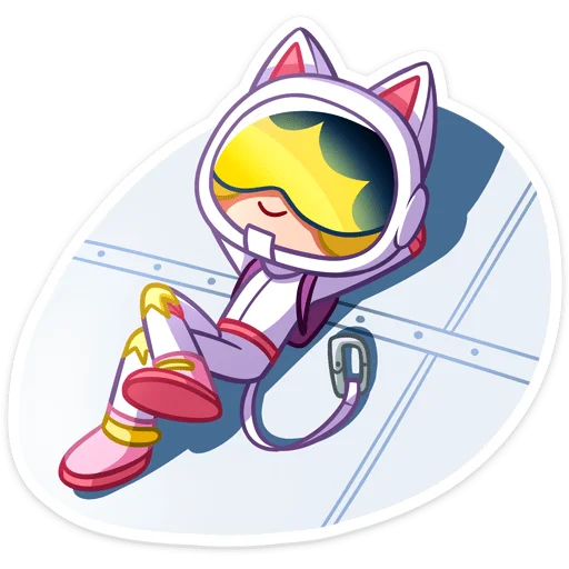 😔 Стикер «Котики просто космос&;» для Telegram