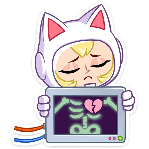 😔 Стикер «Котики просто космос&;» для Telegram