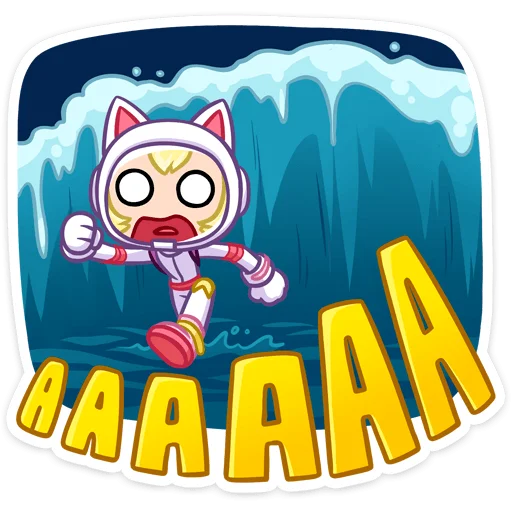 😔 Стикер «Котики просто космос&;» для Telegram