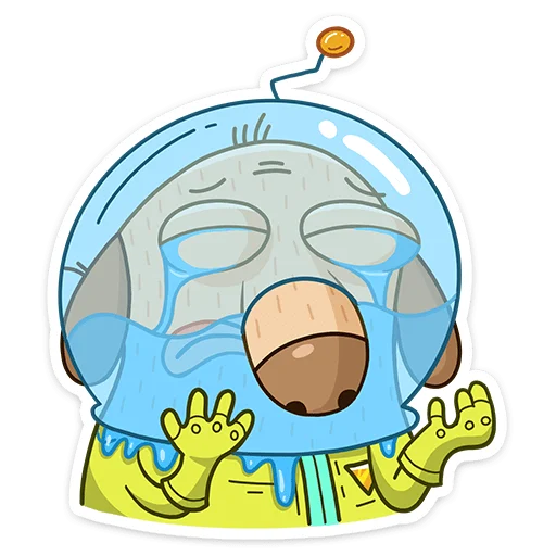 😭 Стикер «КосмоДигги» для Telegram
