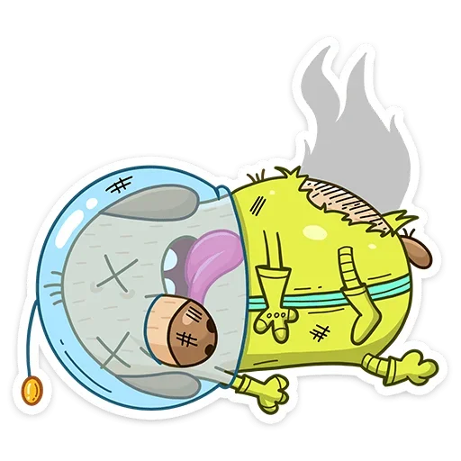 😵 Стикер «КосмоДигги» для Telegram