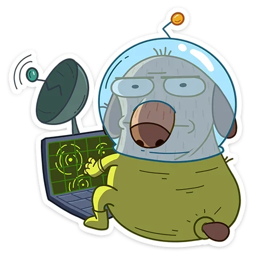 😐 Стикер «КосмоДигги» для Telegram