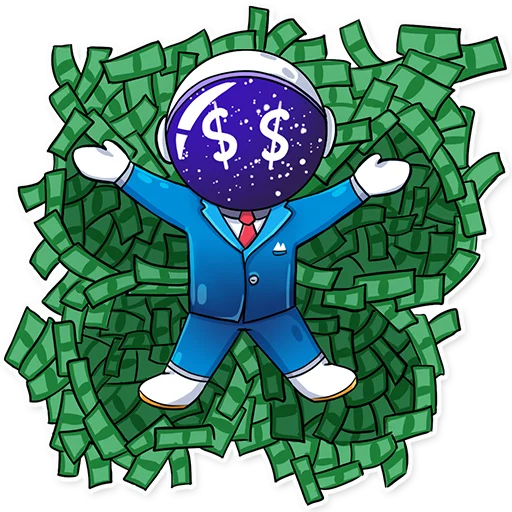 🤑 Стикер «Cosmo business» для Telegram