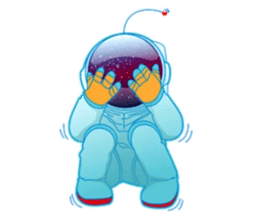 😭 Стикер «День Космонавтики design» для Telegram