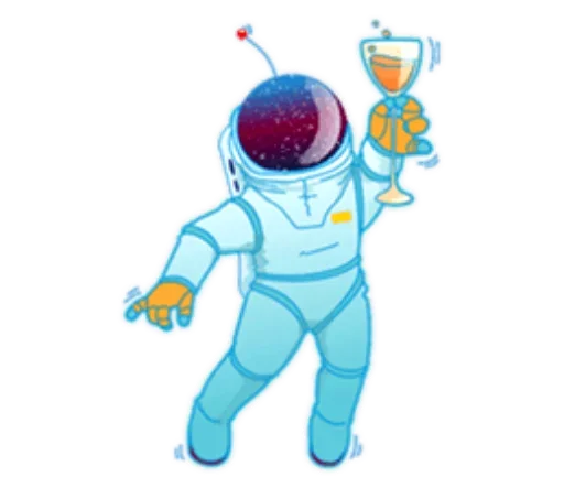 🏆 Стикер «День Космонавтики design» для Telegram