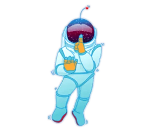🤫 Стикер «День Космонавтики design» для Telegram