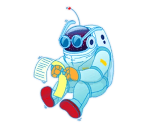 🧾 Стикер «День Космонавтики design» для Telegram