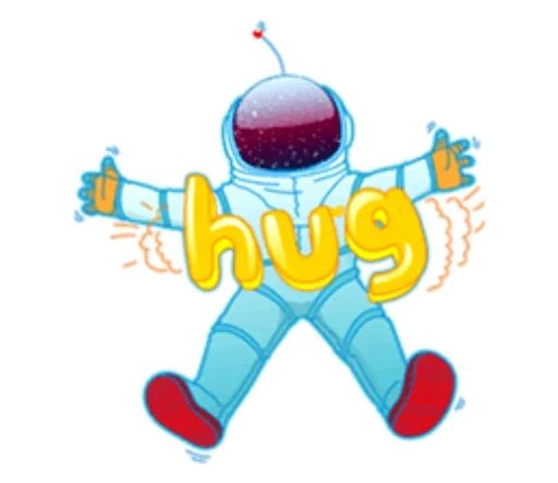 🥰 Стикер «День Космонавтики design» для Telegram