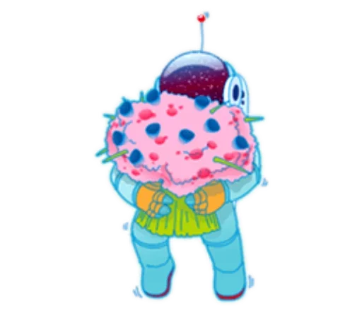 🌹 Стикер «День Космонавтики design» для Telegram