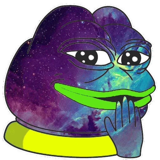 🤪 Стикер «Cosmo Pepe» для Telegram