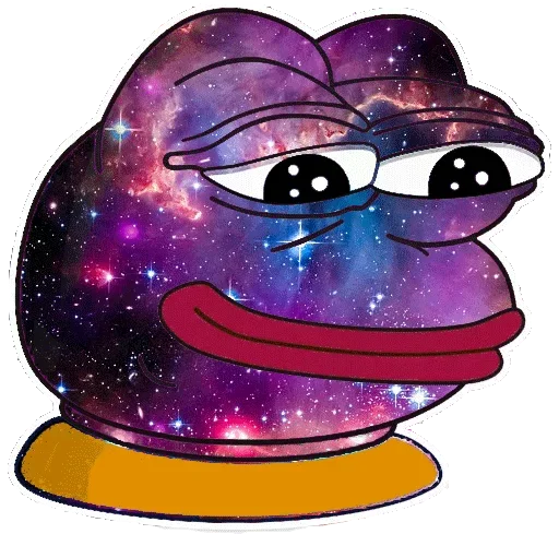 😍 Стикер «Cosmo Pepe» для Telegram